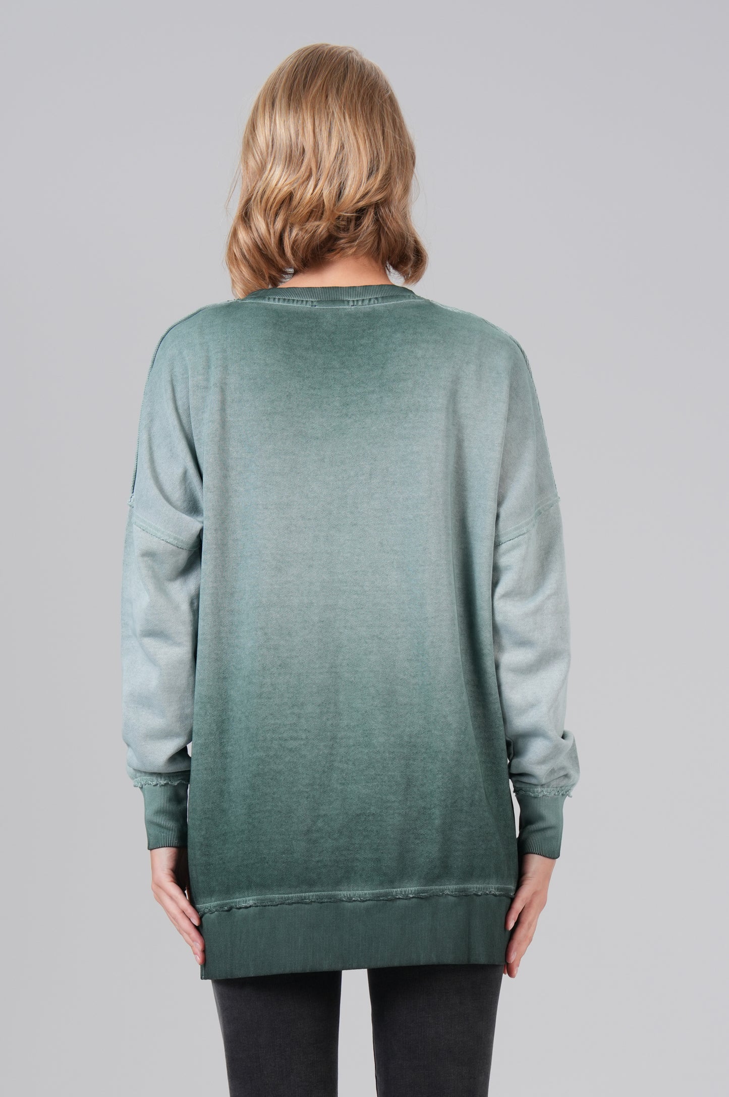 Women Basic Sweatshirt - M.O.D - Thyme Green - 3