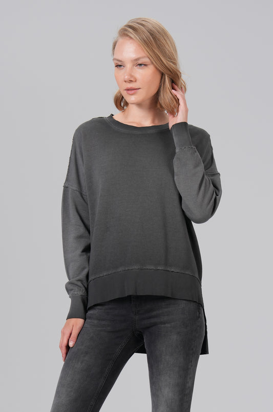 Women Basic Sweatshirt - M.O.D - Iron Grey - 1