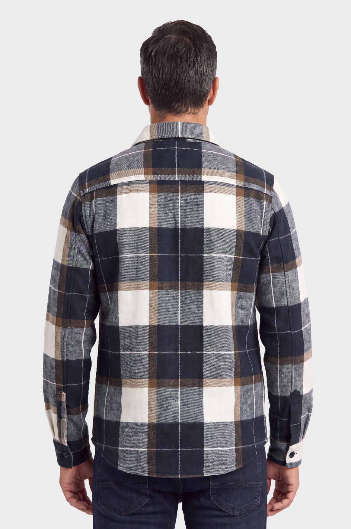 Max Shirt Jacket | Blue Offwhite Check
