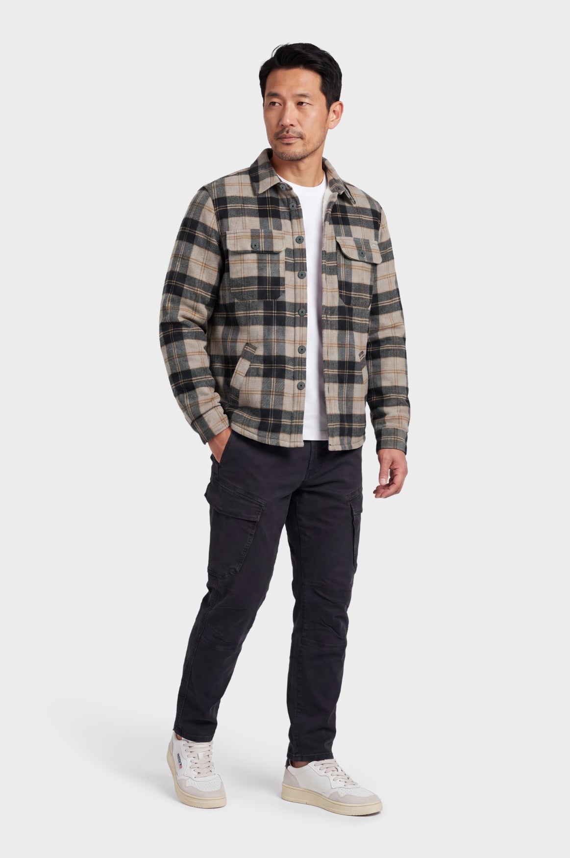 Max Shirt Jacket | Black Grey Check