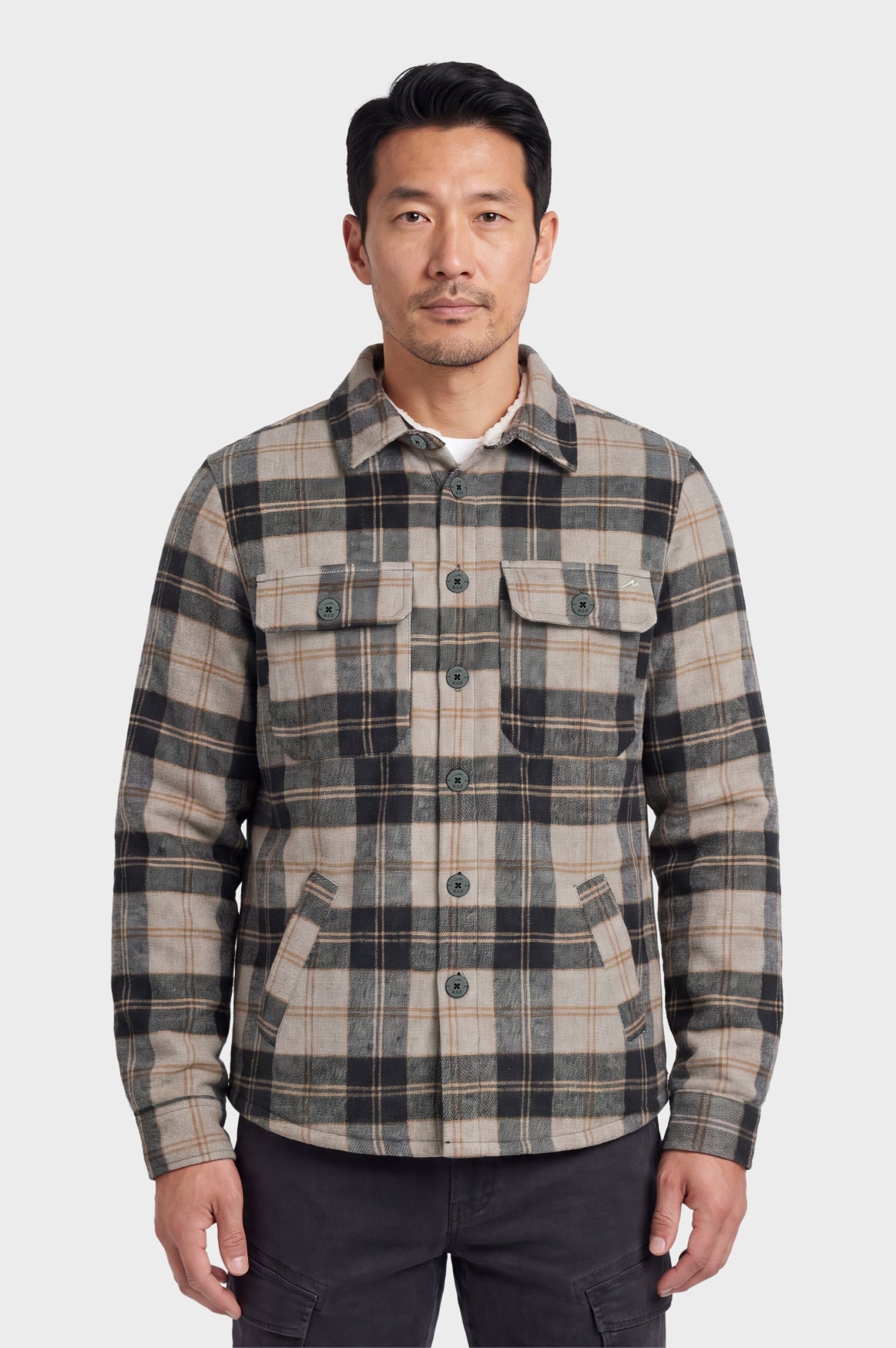 Max Shirt Jacket | Black Grey Check