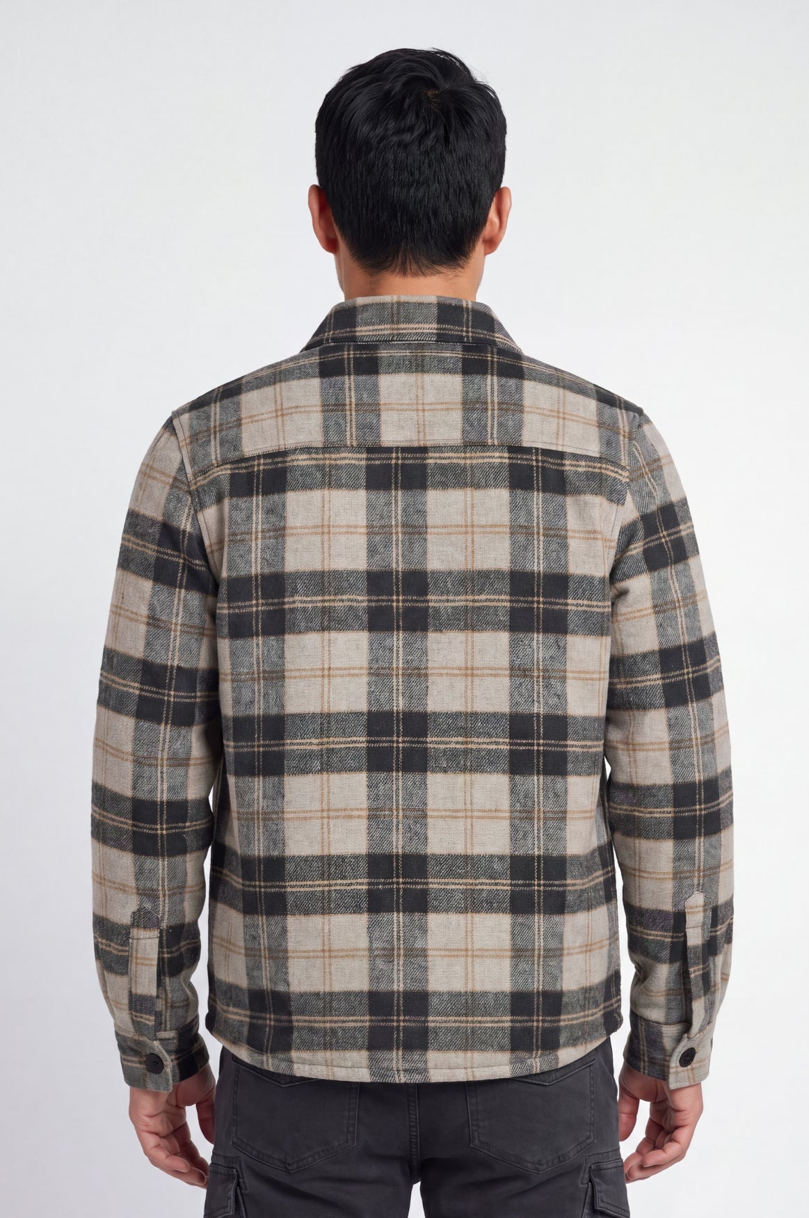 Max Shirt Jacket | Black Grey Check