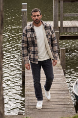 Max Shirt Jacket | Black Grey Check