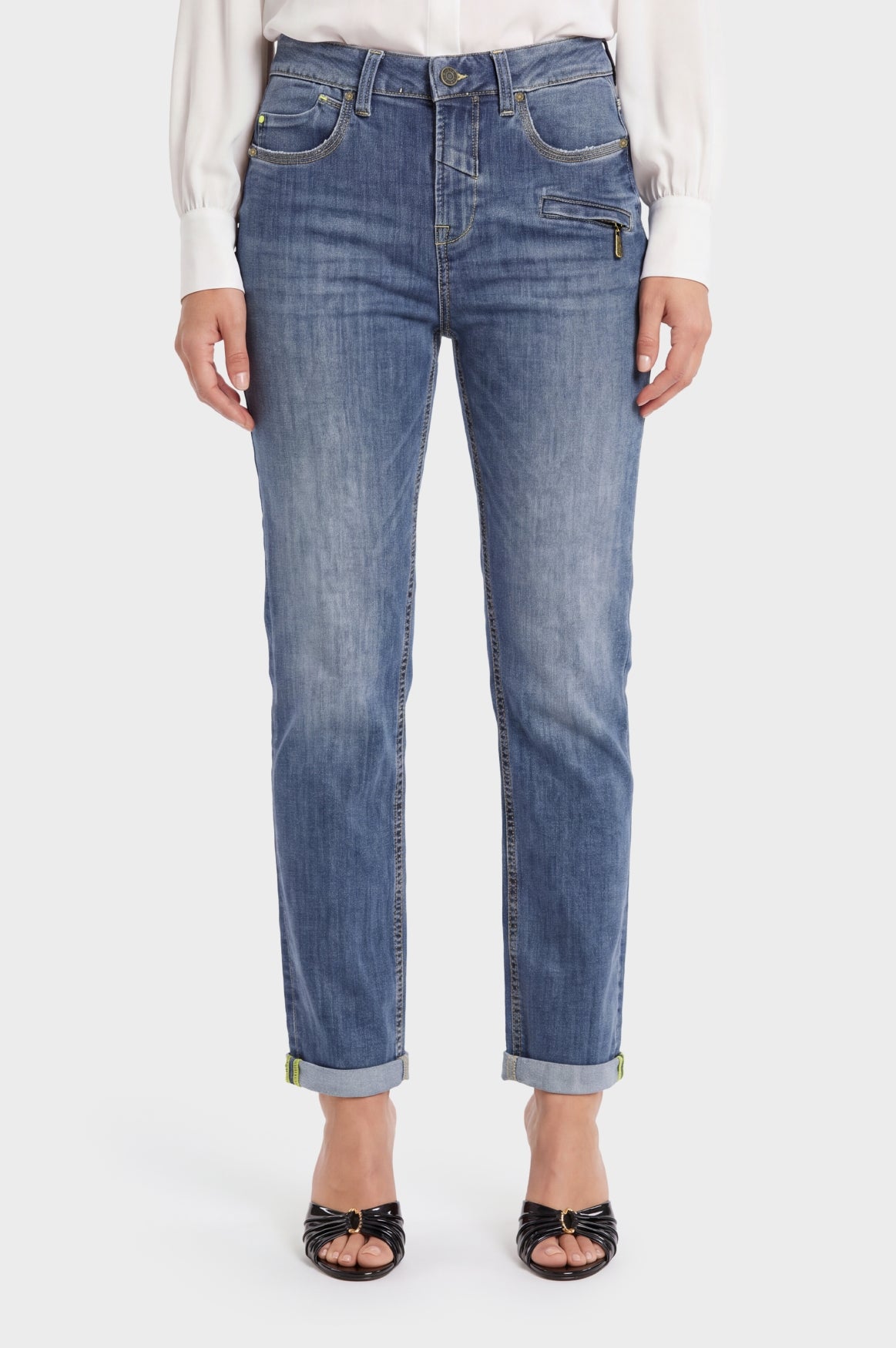 Paula Comfort Straight | Glitter Blue