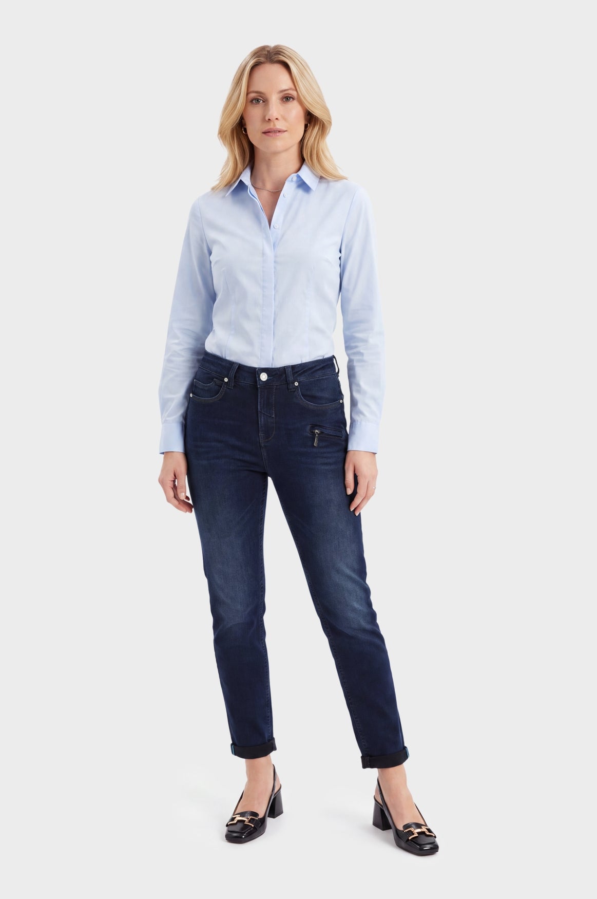 Paula Comfort Straight | Glow Blue