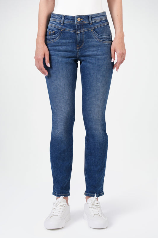 Rea High Regular Fit | Mid Blue