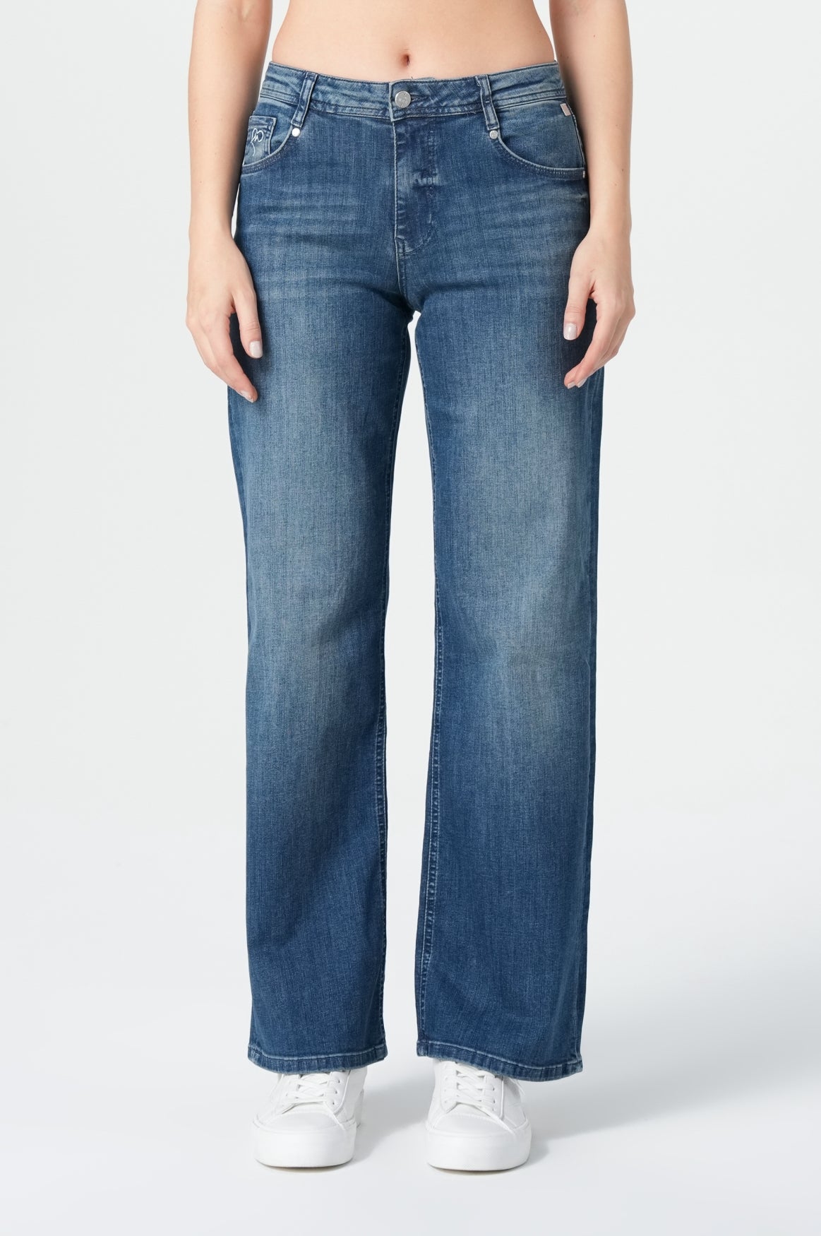 Nicola Wide Leg | Daft Blue