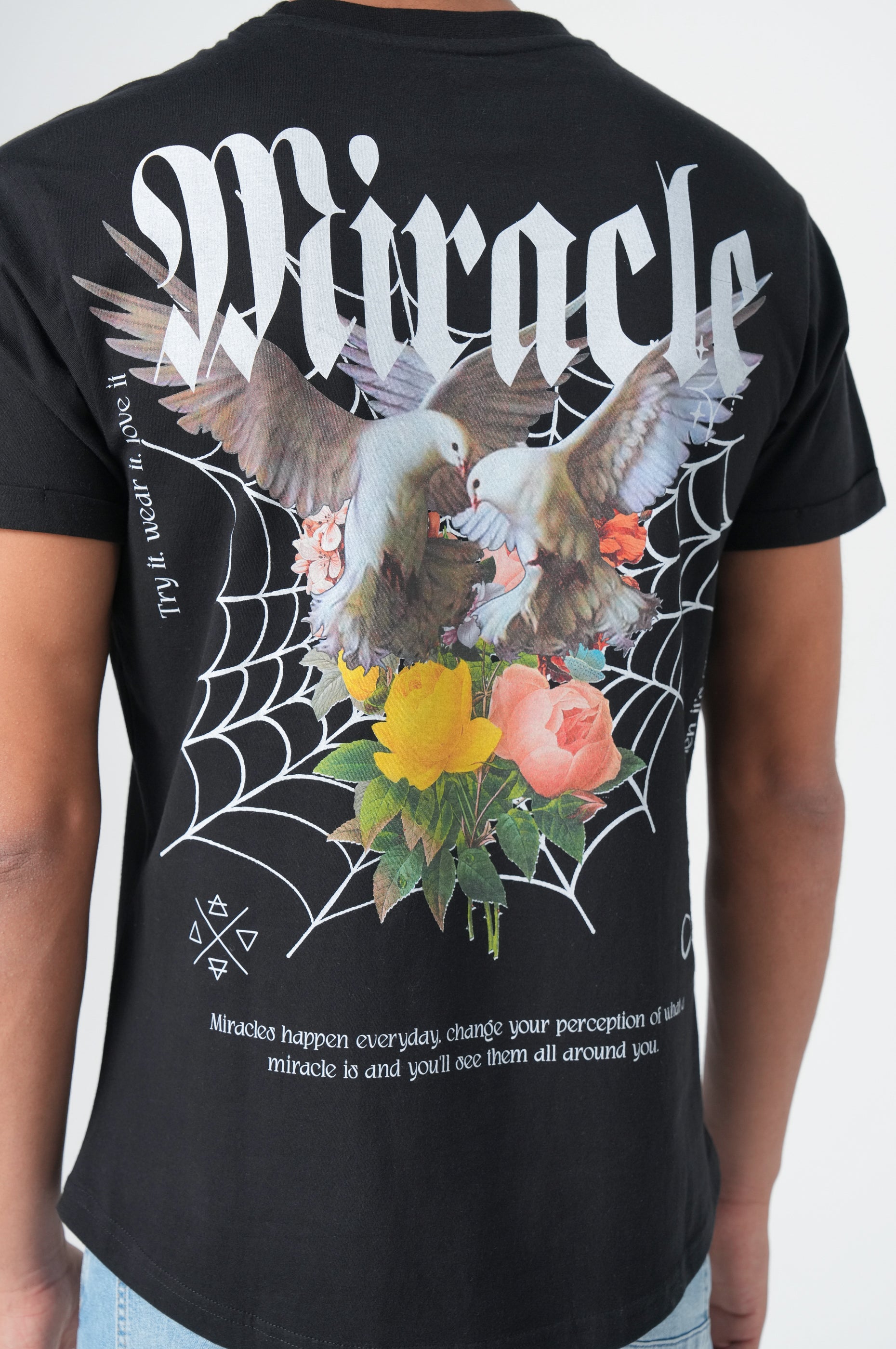 T-Shirt Men Back Print - M.O.D - Black - 4