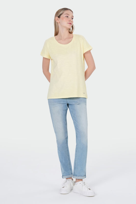 Anna T-Shirt | Pastel Yellow