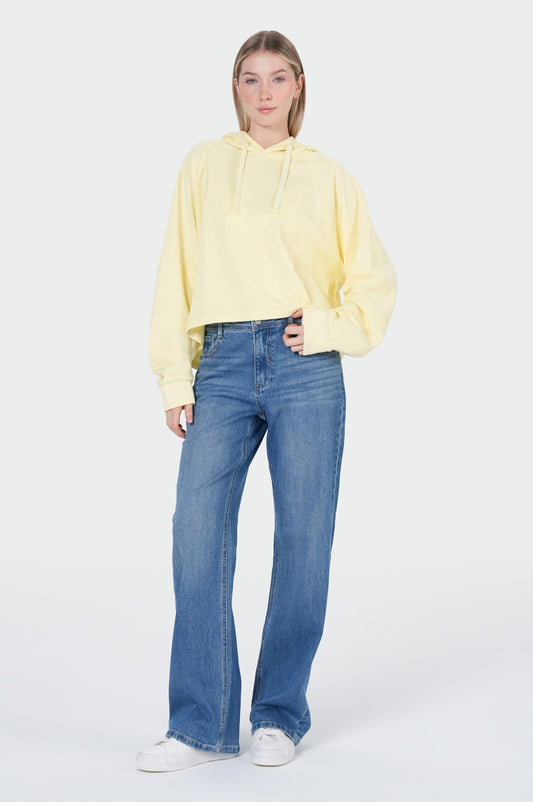 Aurora Hoody Sweat | Pastel Yellow