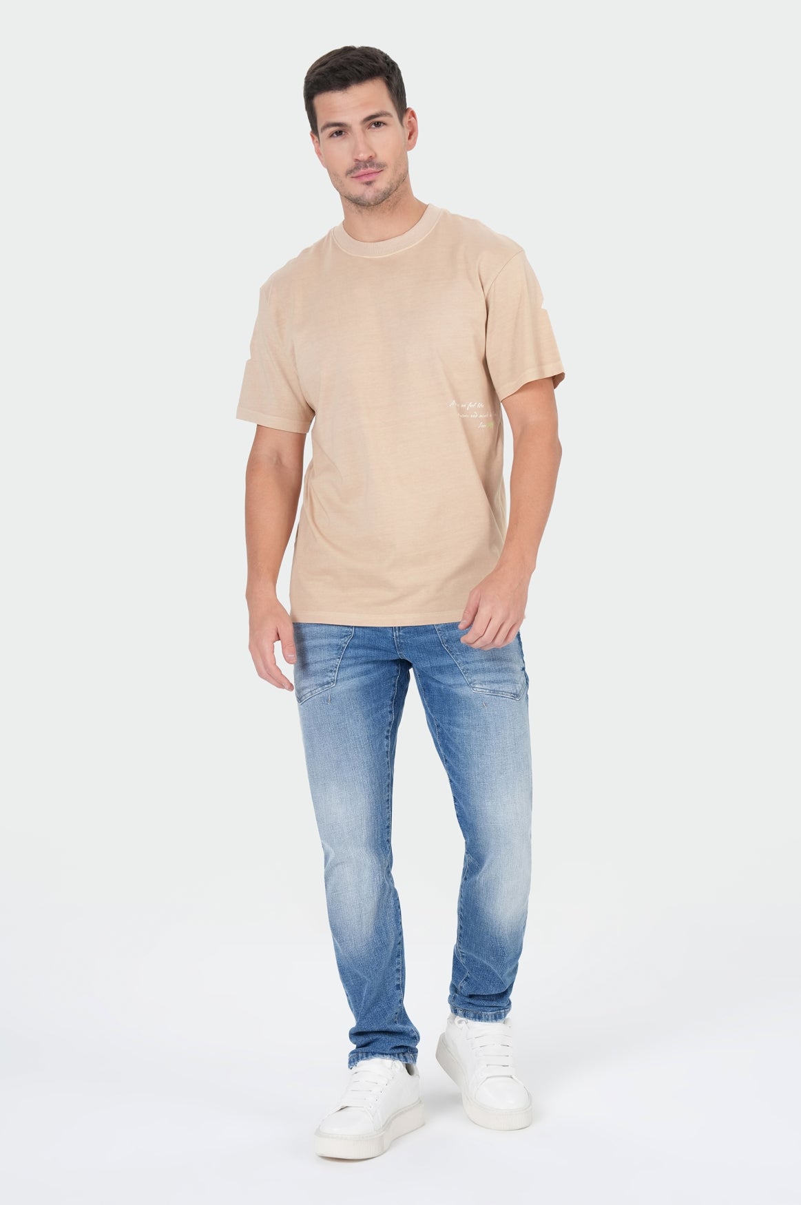 Edison T-shirt | Pebble Beige