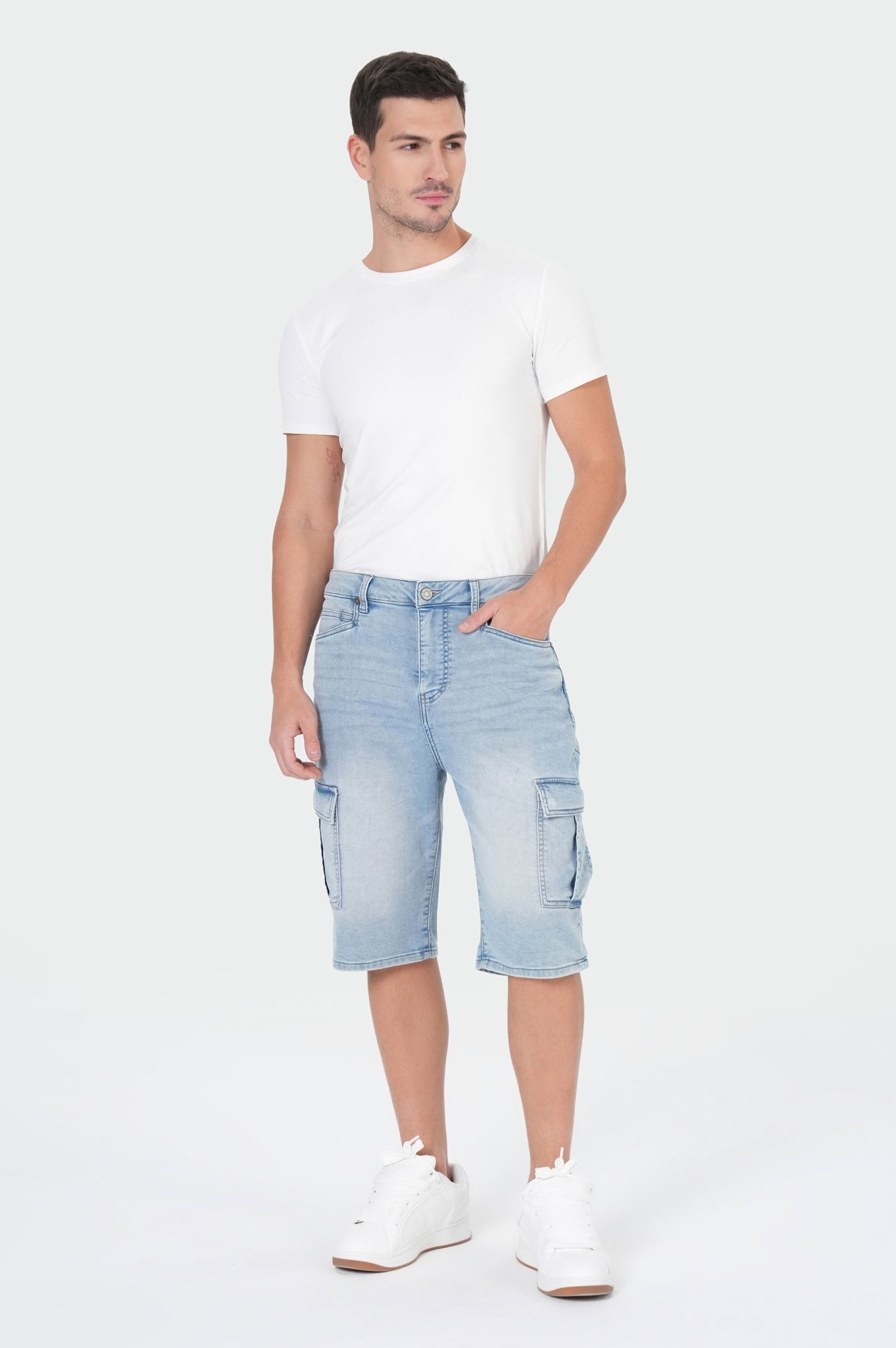 Edward Cargo Shorts | Funye Blue