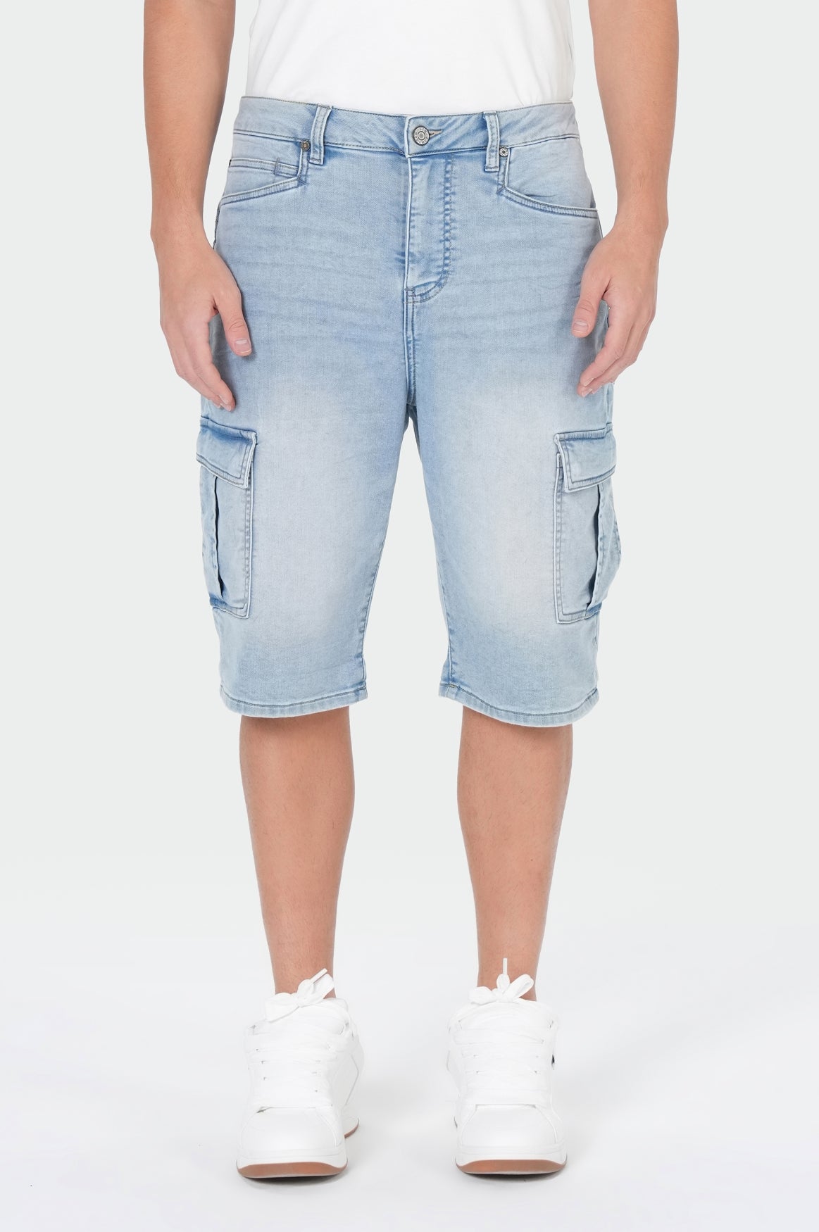 Edward Cargo Shorts | Funye Blue