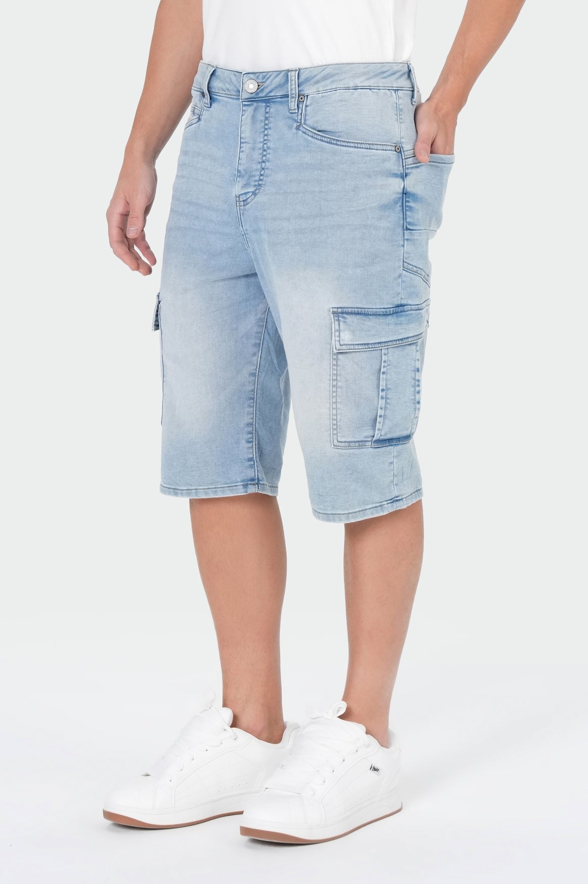 Edward Cargo Shorts | Funye Blue