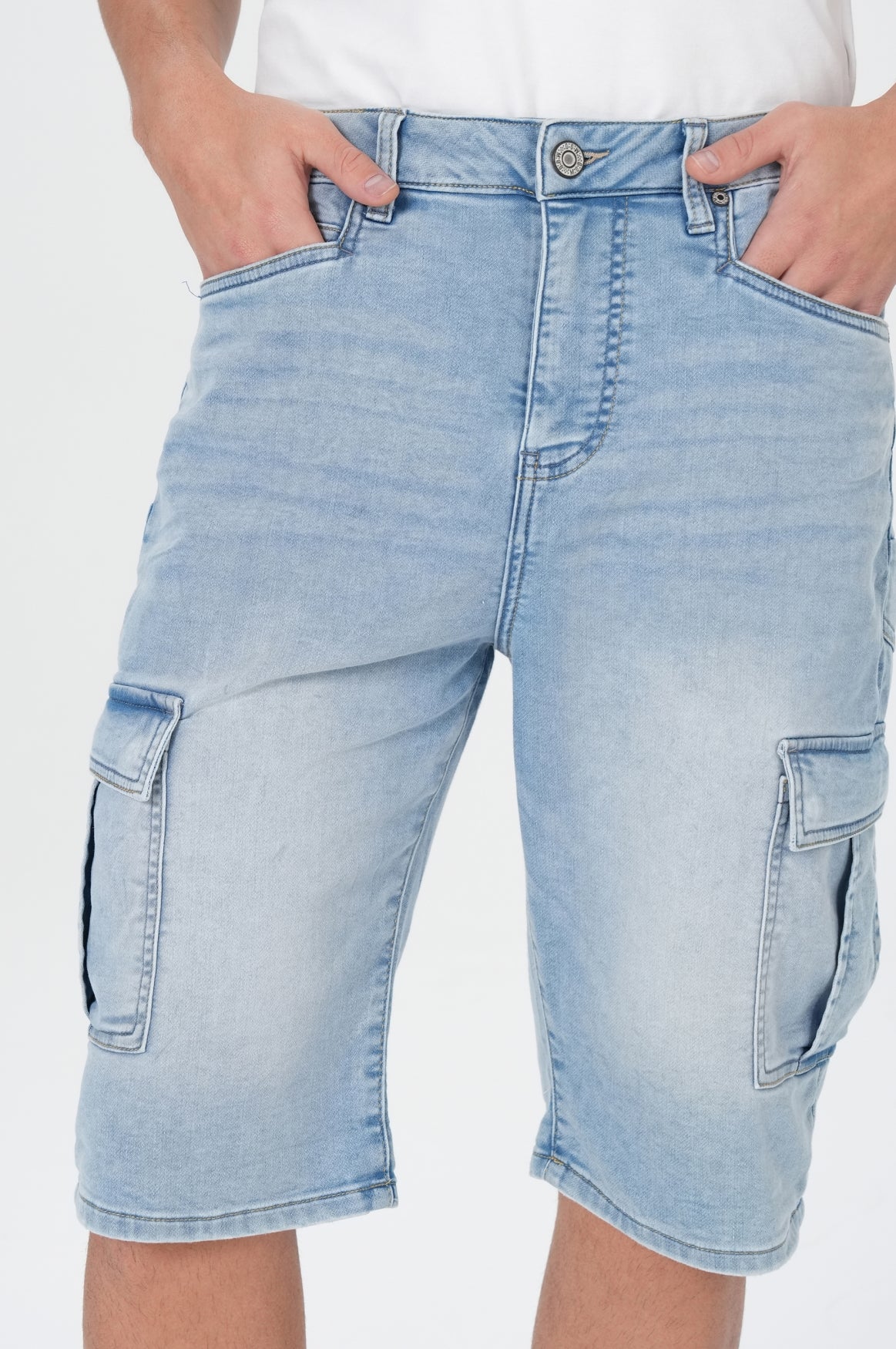 Edward Cargo Shorts | Funye Blue