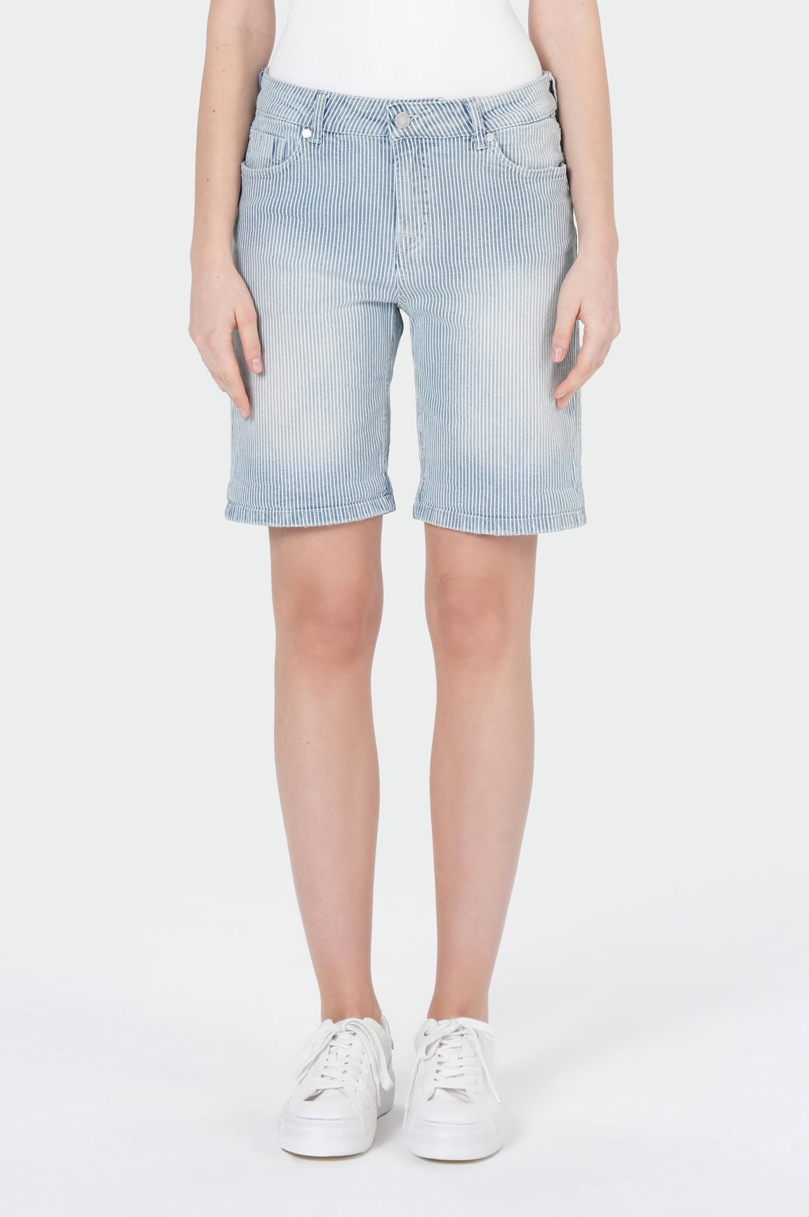 Lucky Shorts | Stripe Denim
