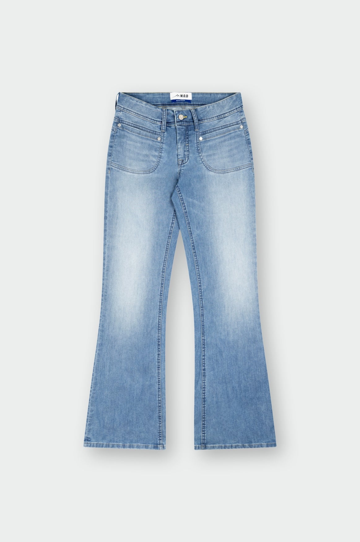 Marry Flared | Flower Blue