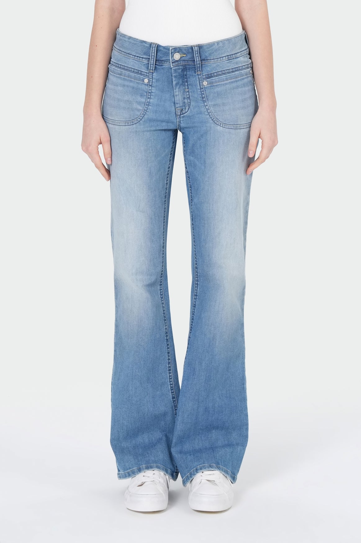 Marry Flared | Flower Blue