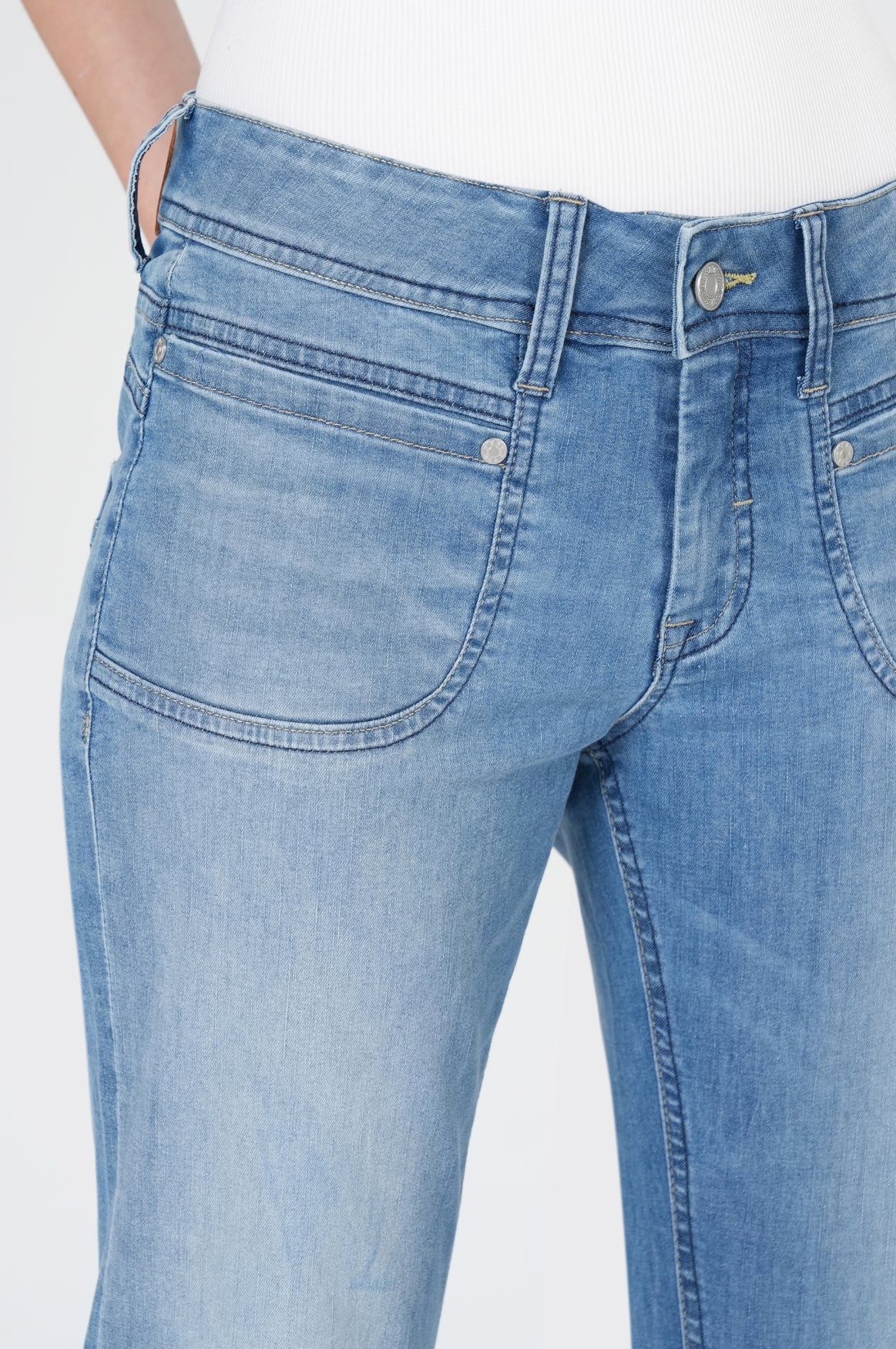 Marry Flared | Flower Blue