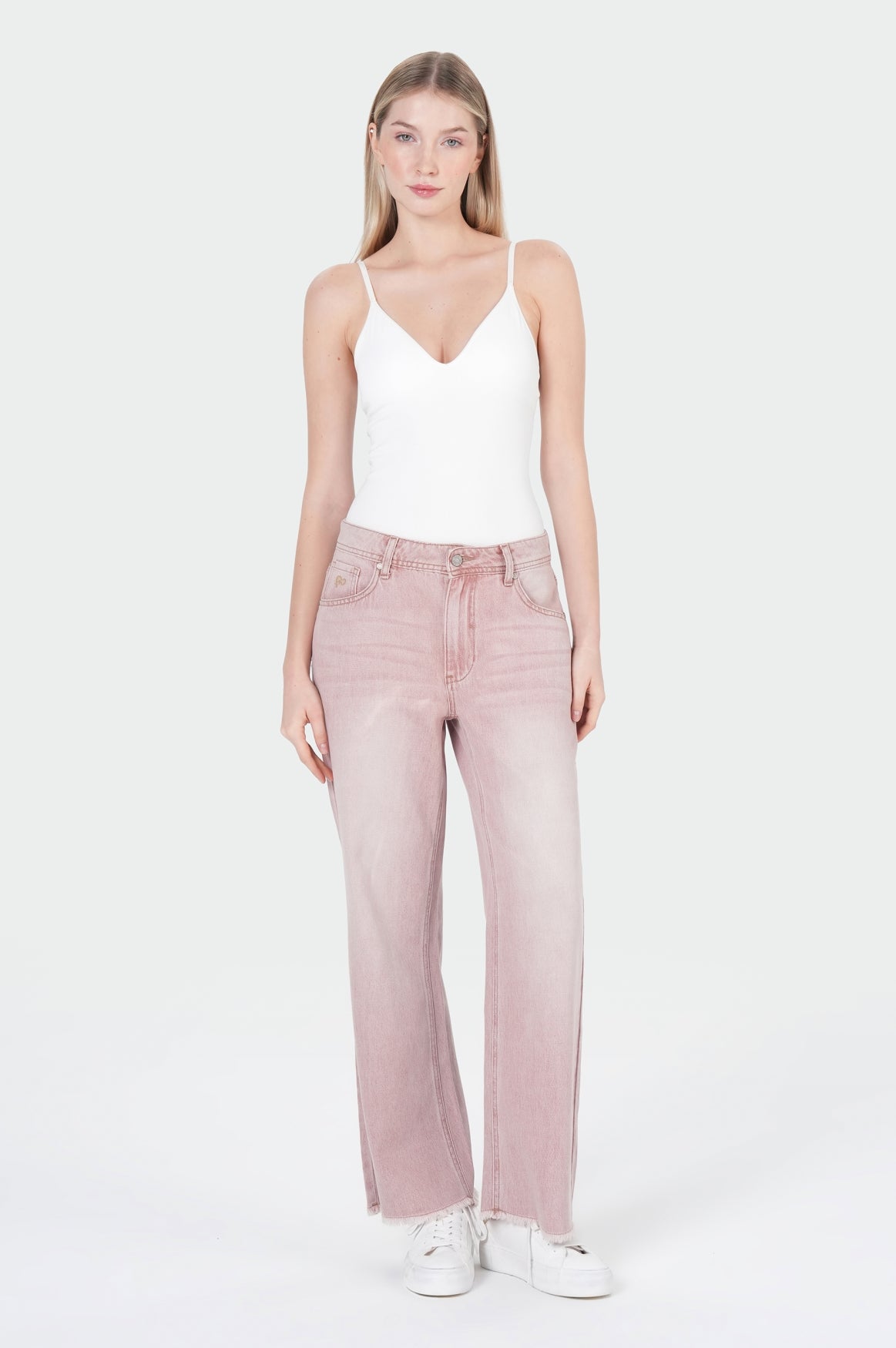 Nicola Wide Leg | Light Aurora Red