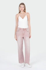 NICOLA Wide Leg | Light Aurora Red