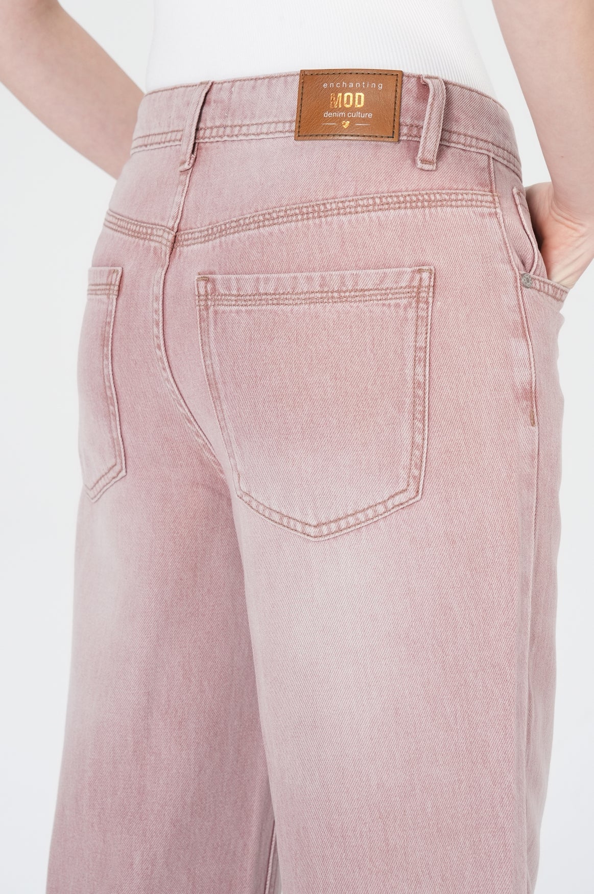 Nicola Wide Leg | Light Aurora Red