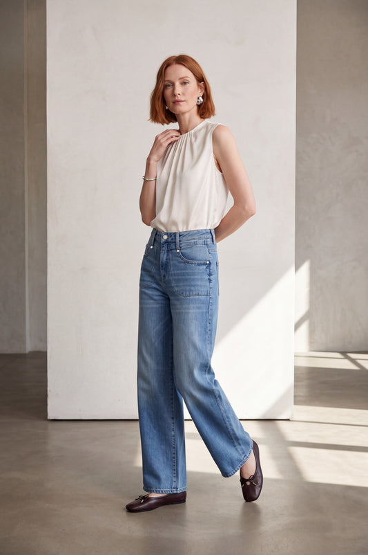 Nini Wide Leg | Fancy Blue