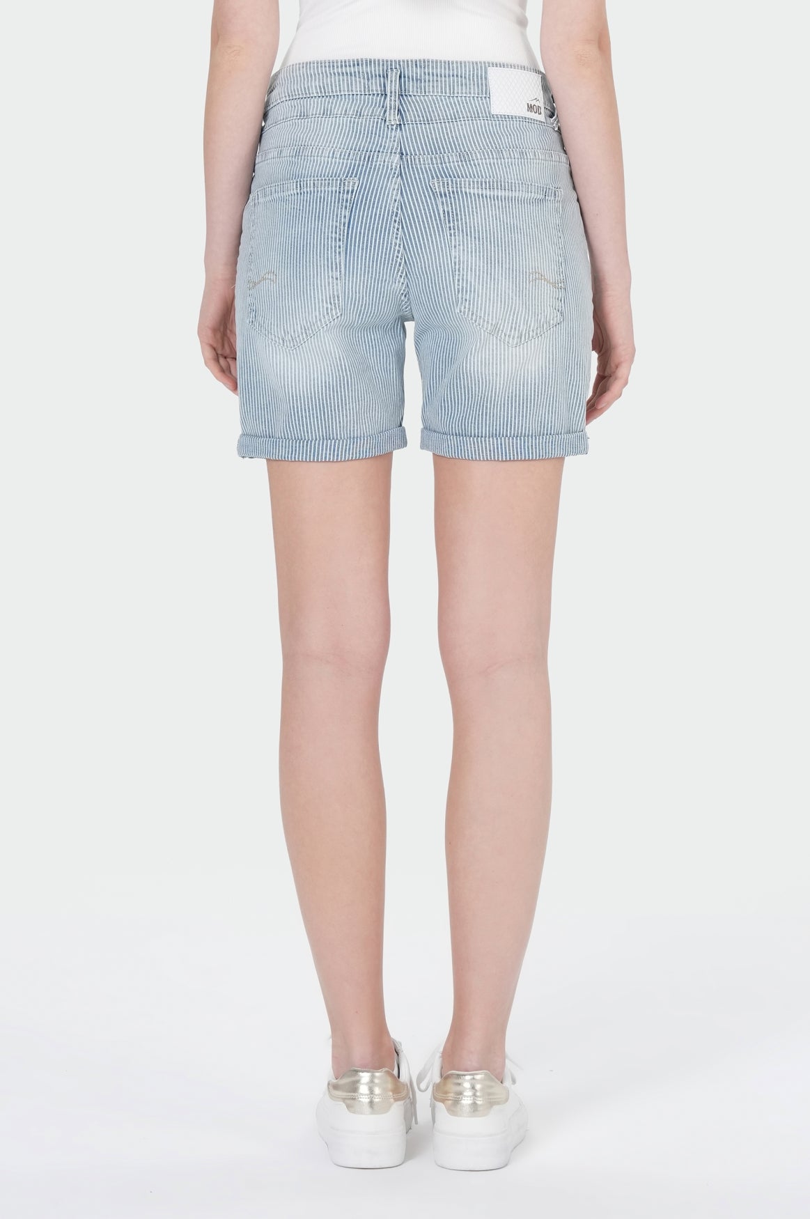 Nini Shorts | Stripe Denim