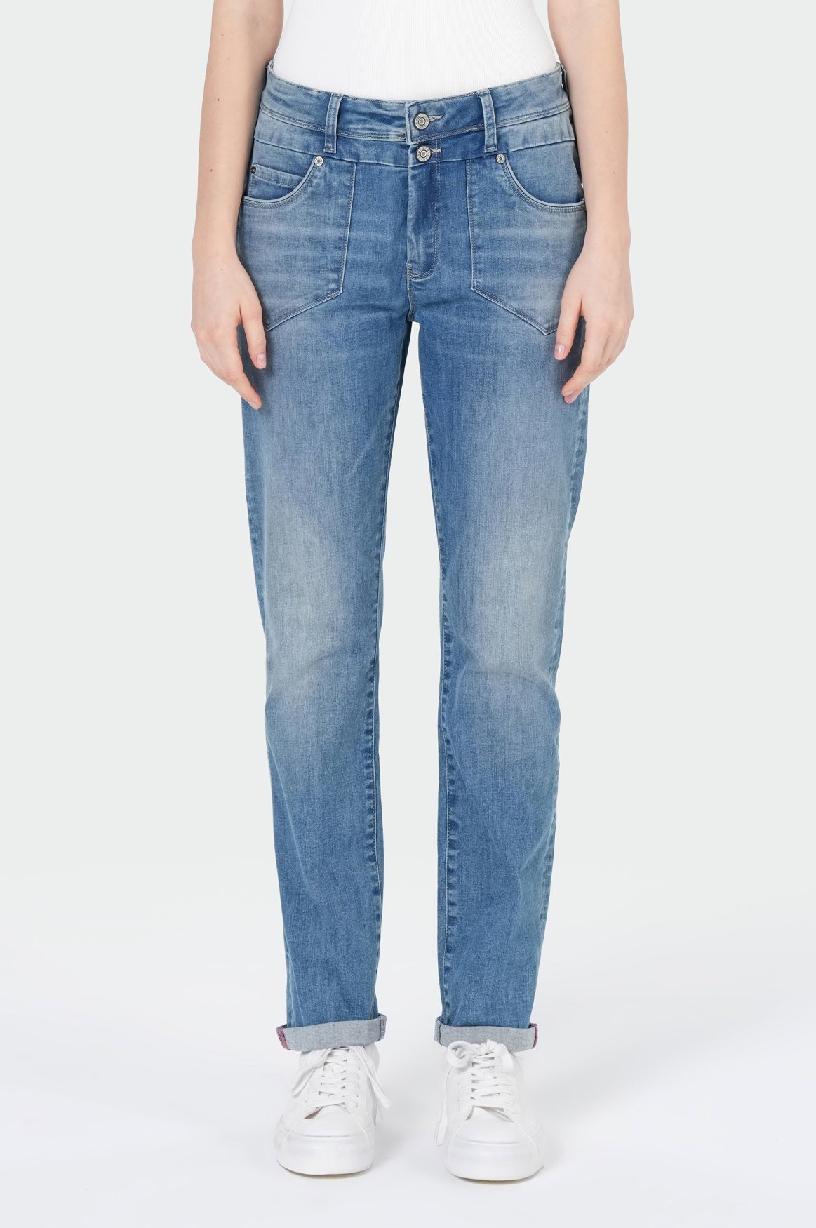 Peggy Comfort Straight | Font Blue