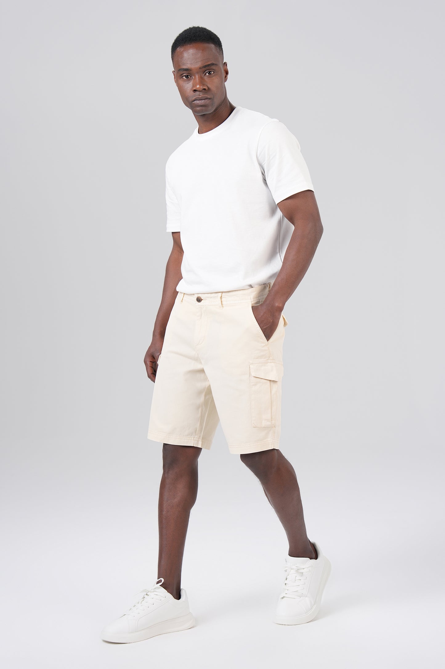 Elliot Cargo Shorts - Soft Bone