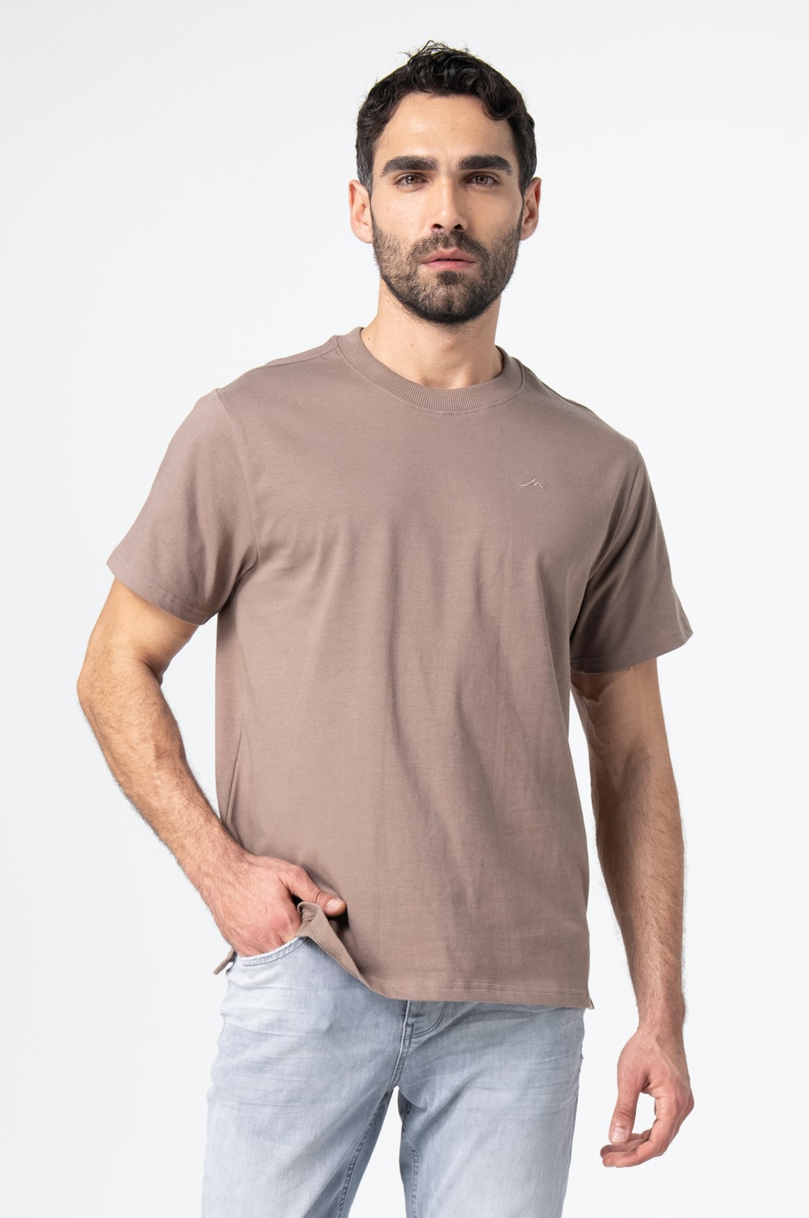 Basic T-Shirt Men | Taupe