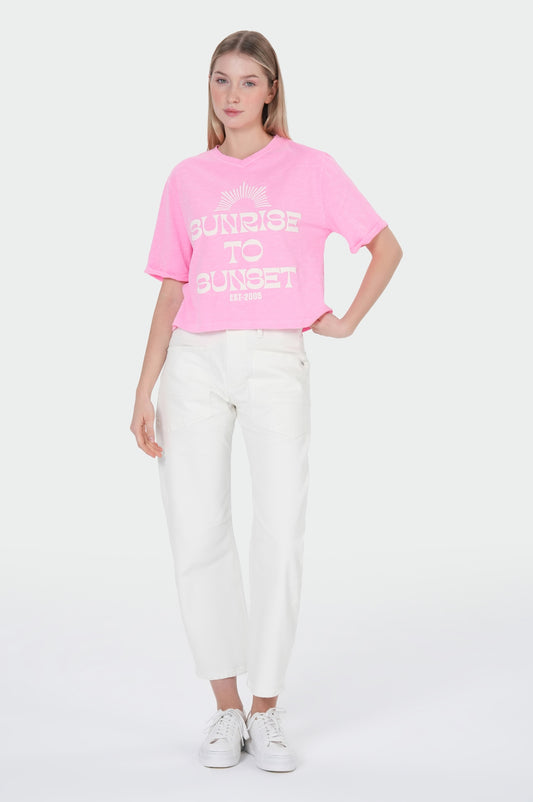 Allison T-Shirt | Neon Pink