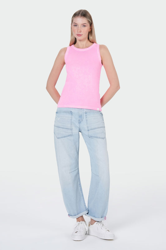 Alva Tank Top | Neon Pink