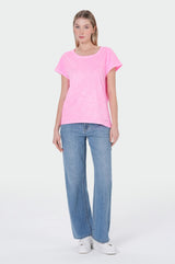Anna T-Shirt | Neon Pink