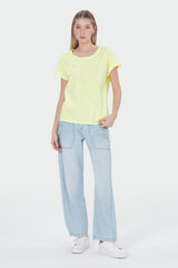 Anna T-Shirt | Neon Yellow