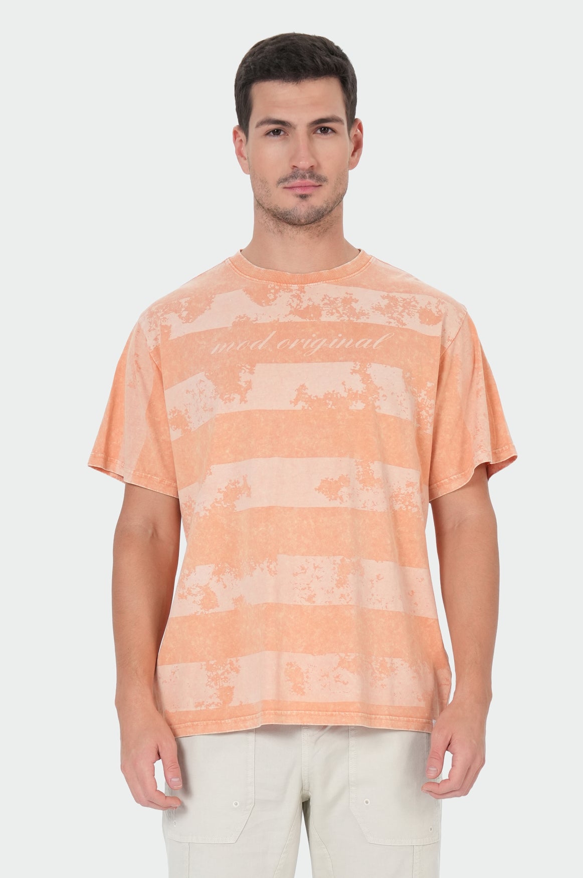 Elf T-Shirt | Tan Orange Stripe