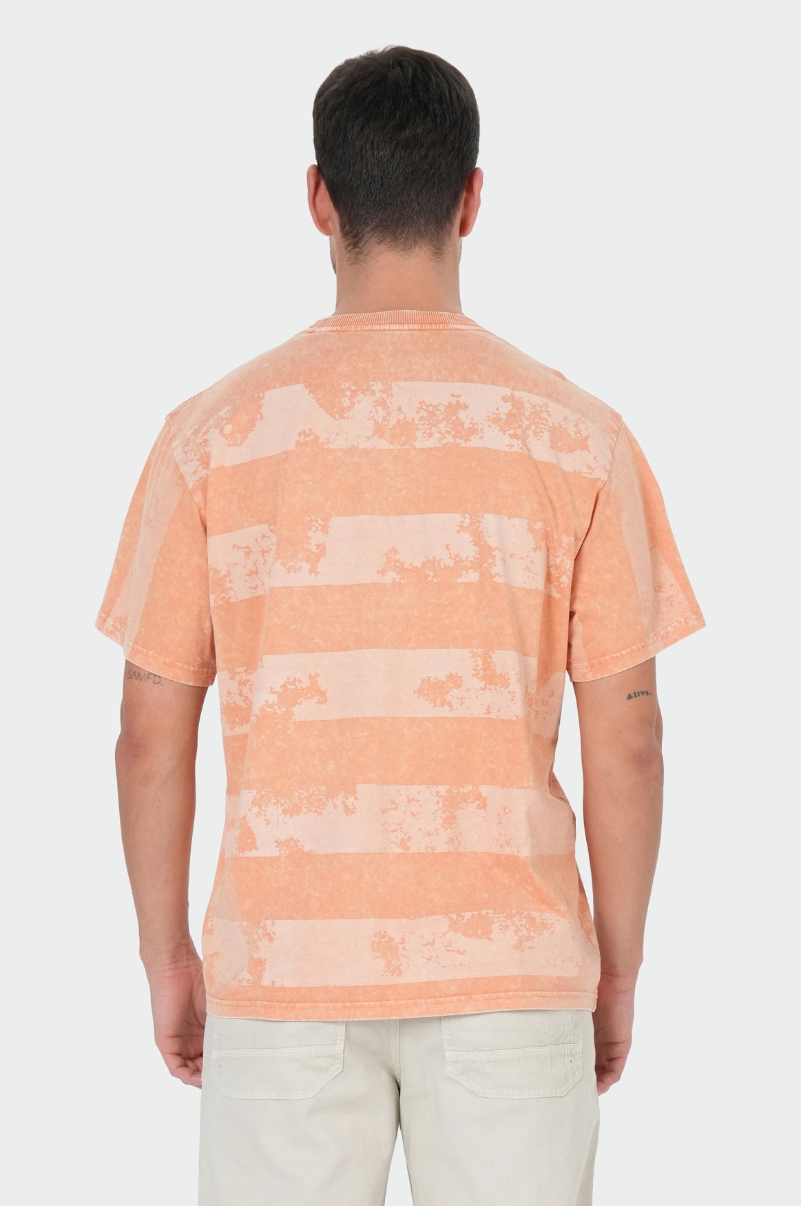 Elf T-Shirt | Tan Orange Stripe