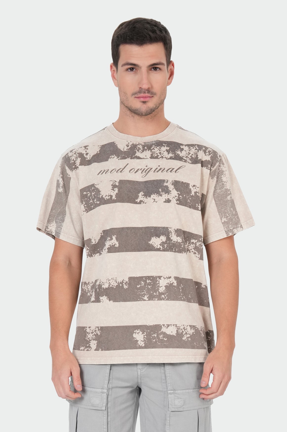 Elf T-Shirt | Oxford Tan Stripe