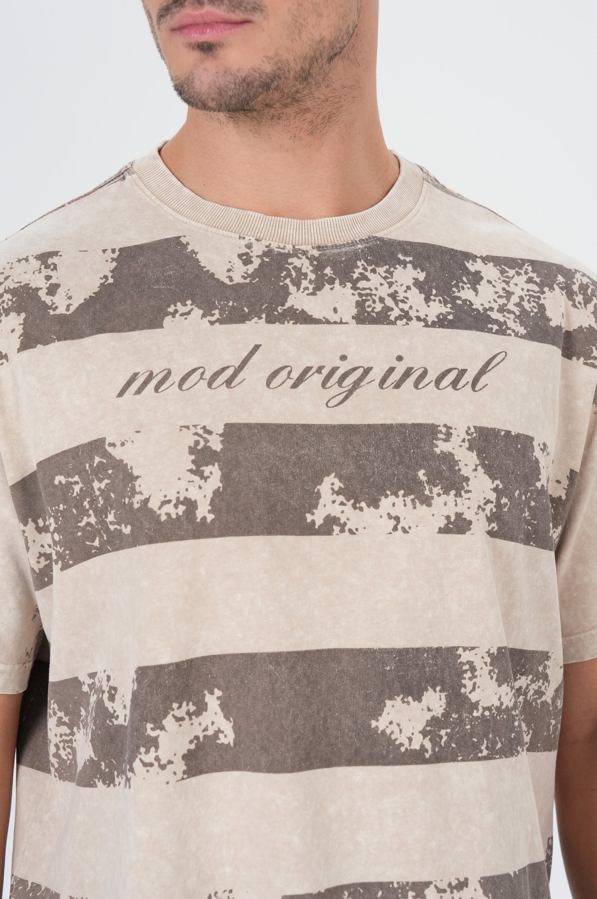 Elf T-Shirt | Oxford Tan Stripe