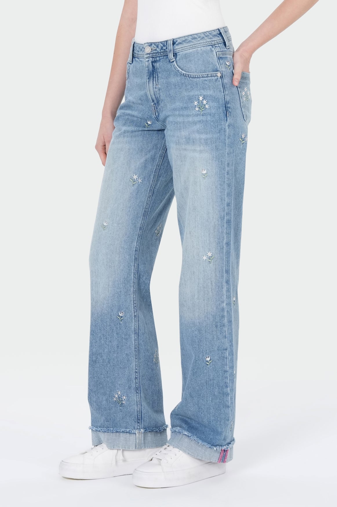 Nicola Wide Leg | Embroidery Allover