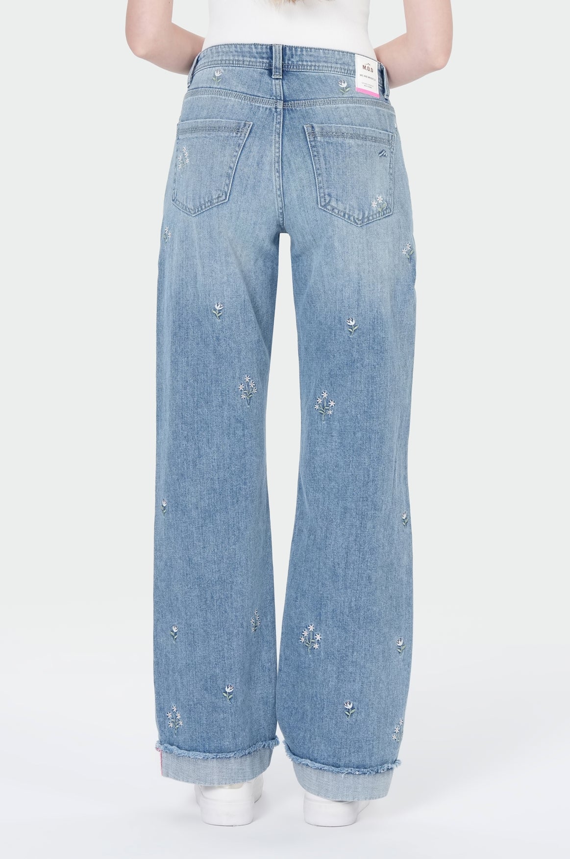 Nicola Wide Leg | Embroidery Allover
