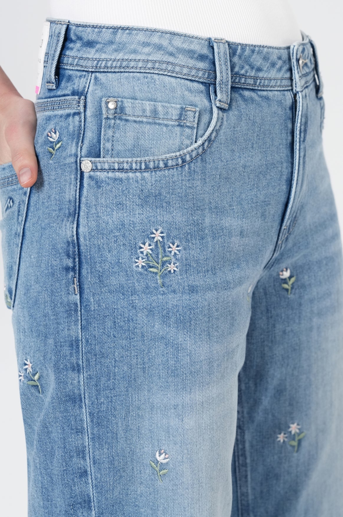 Nicola Wide Leg | Embroidery Allover