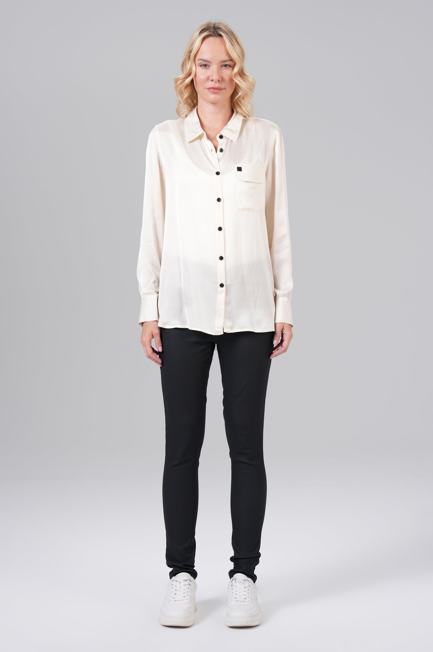 Women Blouse - White Cap