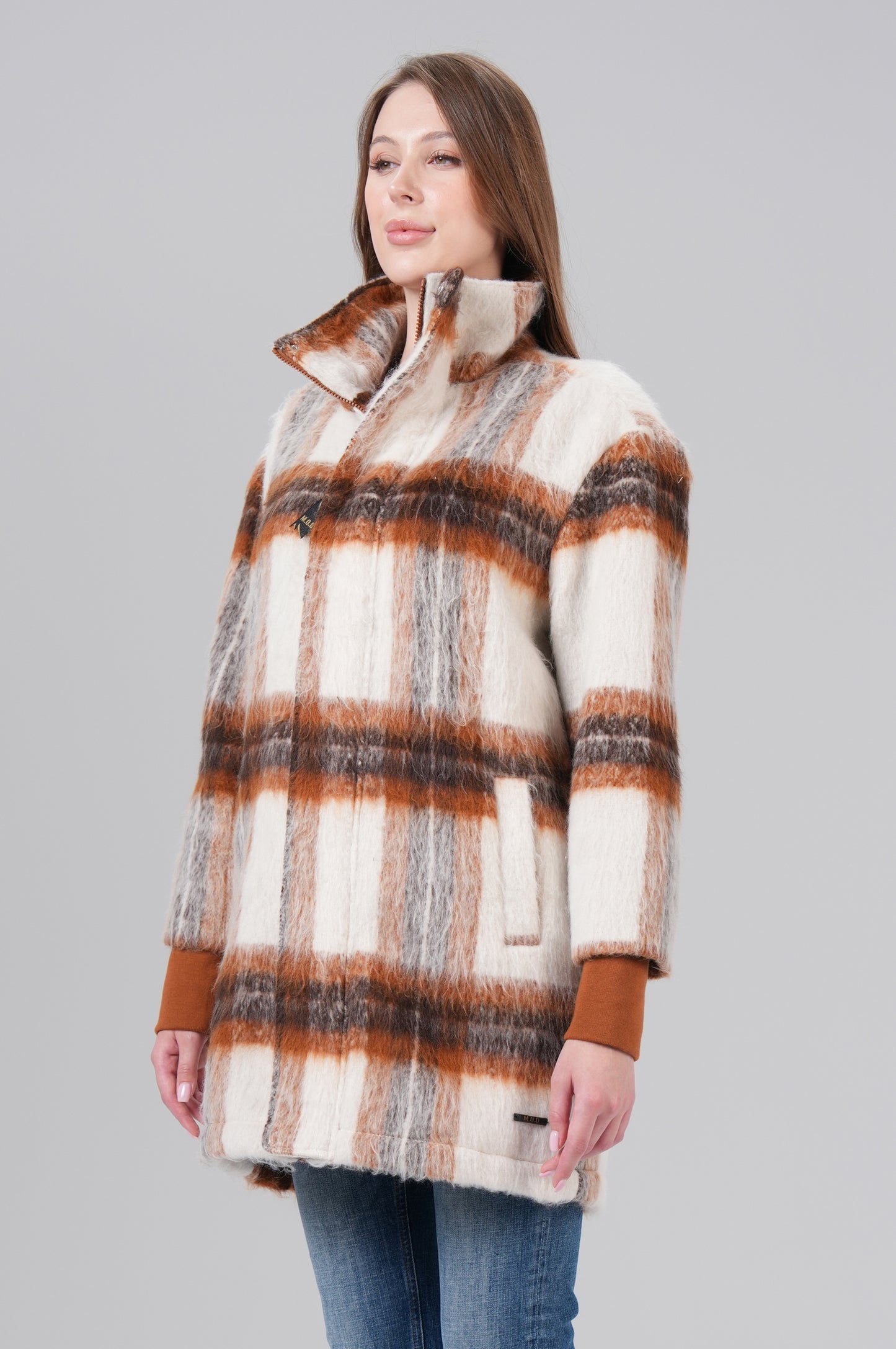 Jacket Women - M.O.D - Burnt Orange Check - 2