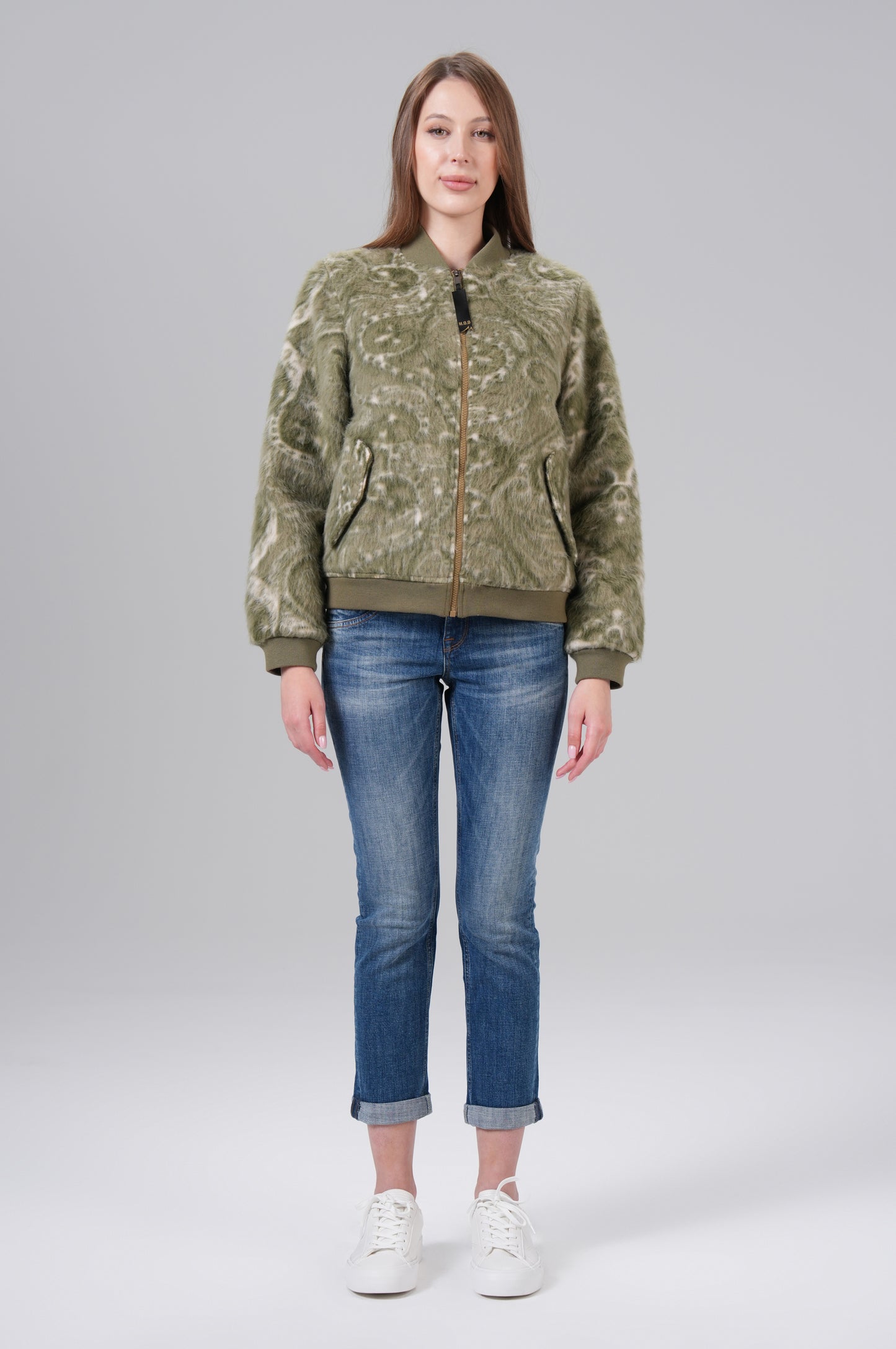 Jelly Blouson Jacket - Khaki Check