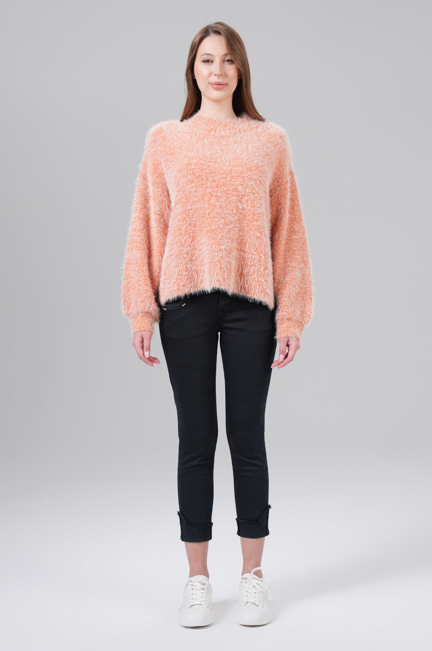 Women Pullover - Burnt Orange