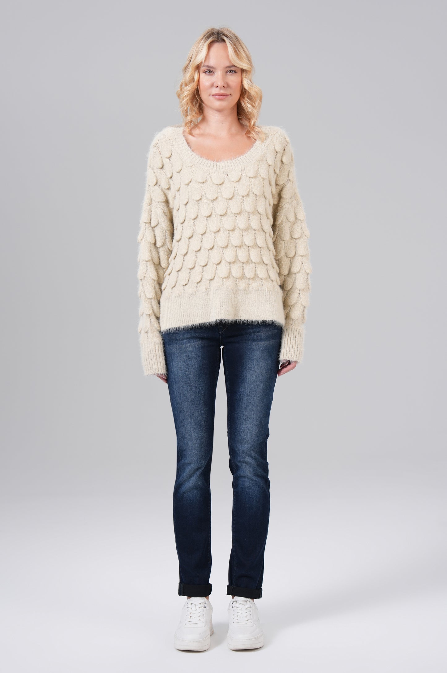 Women Pullover - Beige