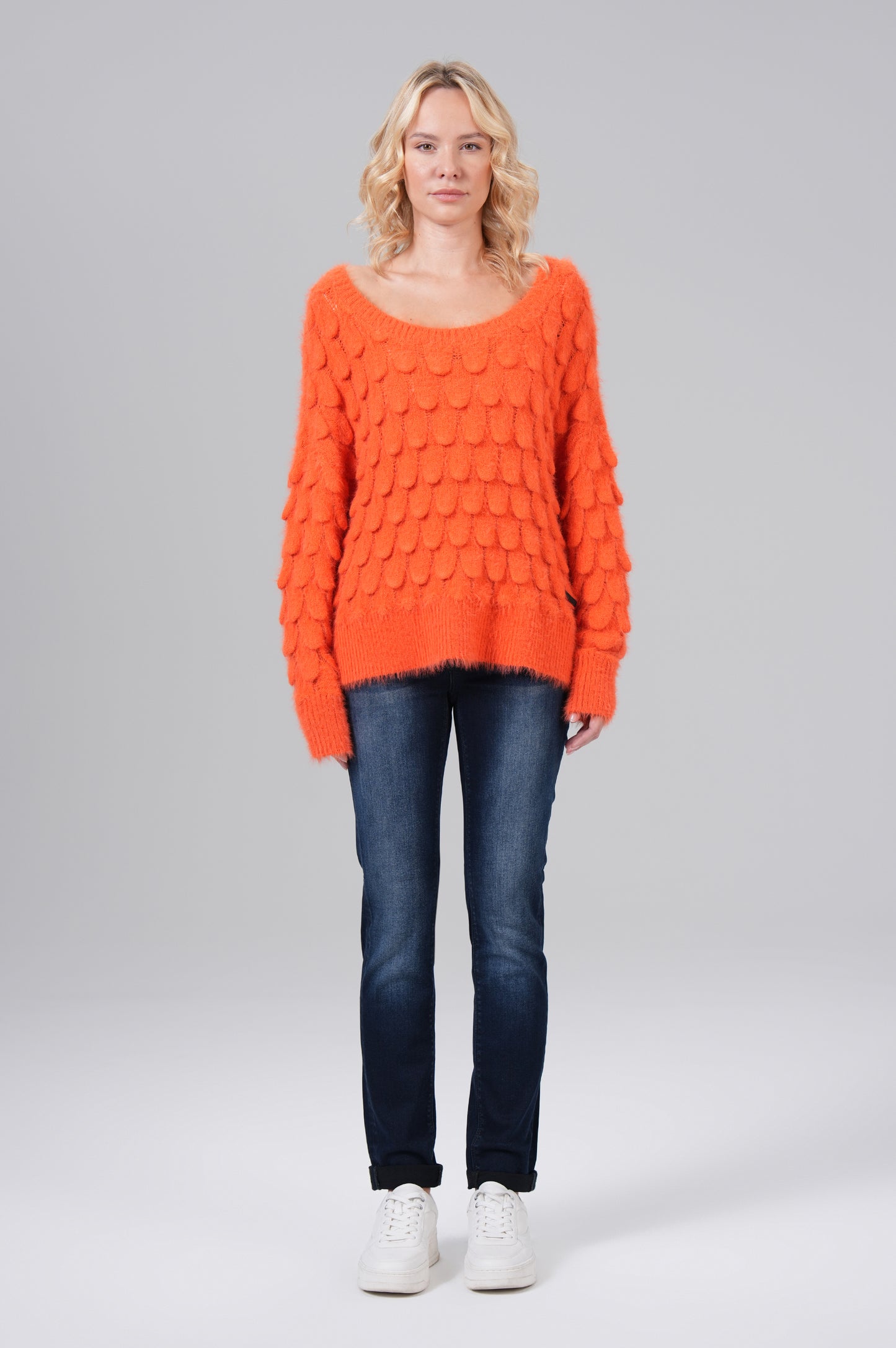 Women Pullover - Burnt Orange