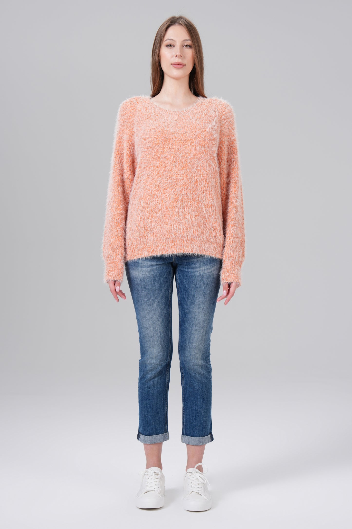 Women Pullover - Burnt Orange