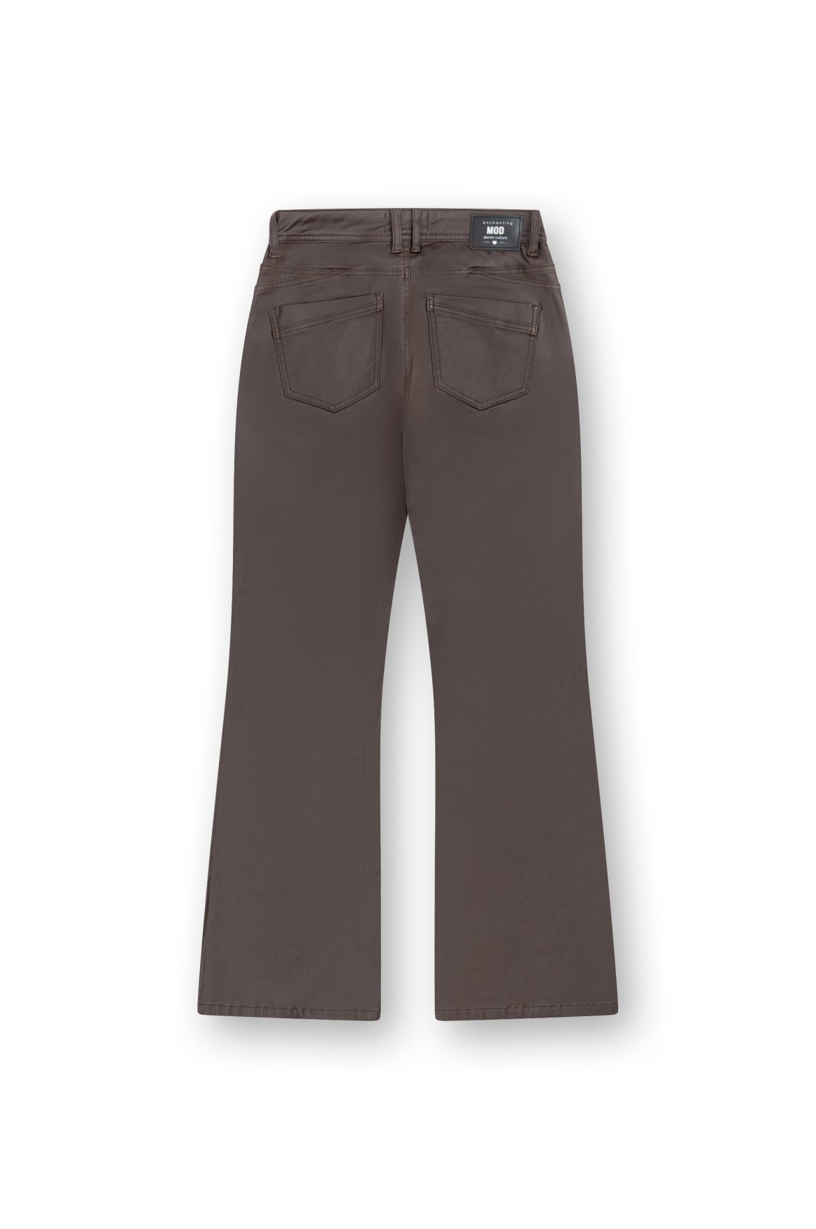 Marry Flared Coated | Chocolate Brown